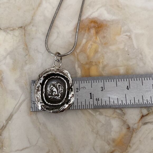 Pyrrha Squirrel Talisman 925 Sterling Silver - Picture 10 of 12
